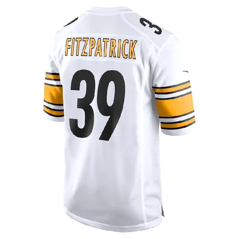 Rugby Jersey for Best Comfort and Fit-P.Steelers #39 Minkah Fitzpatrick White Game Player Jersey Stitched American Football Jerseys