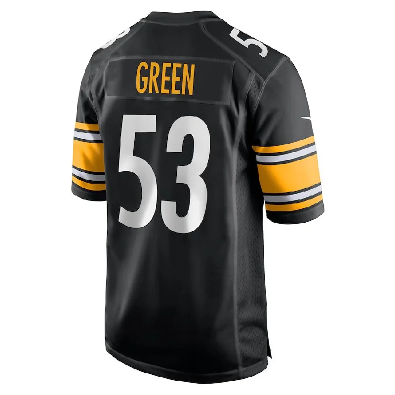 Rugby Jersey for Professional Team Wear-P.Steelers #53 Kendrick Green Black Game Jersey Stitched American Football Jerseys