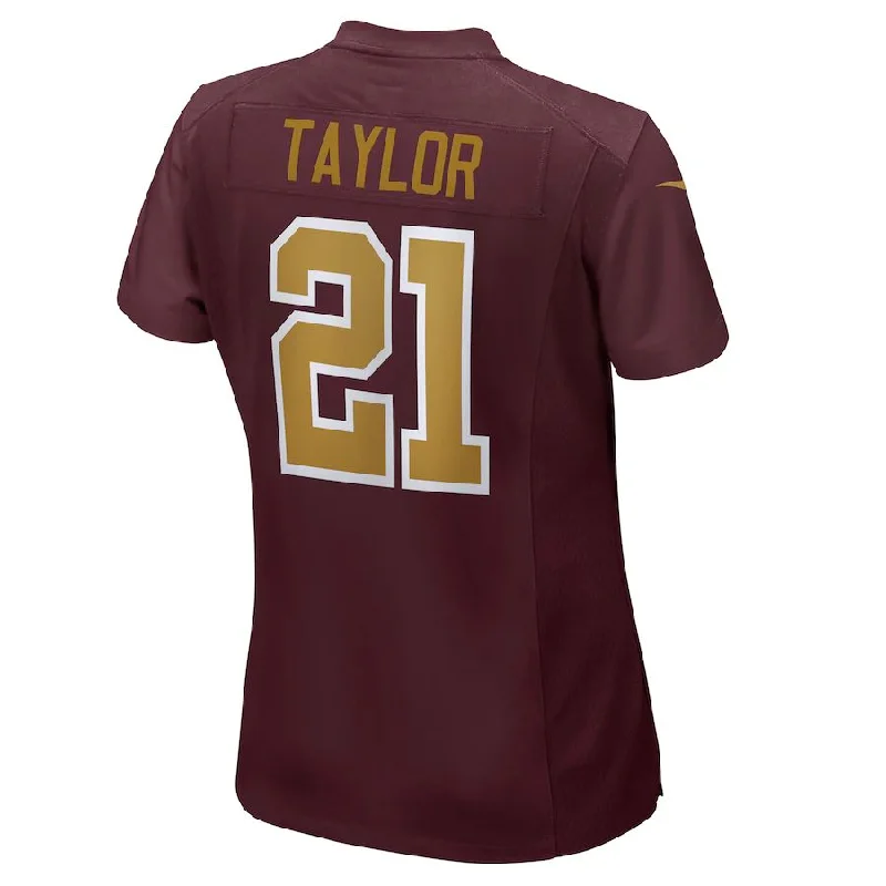 Rugby Jersey for Fast Action on the Field-W.Football Team #21 Sean Taylor Burgundy Game Retired Player Alternate Jersey Stitched American Football Jerseys