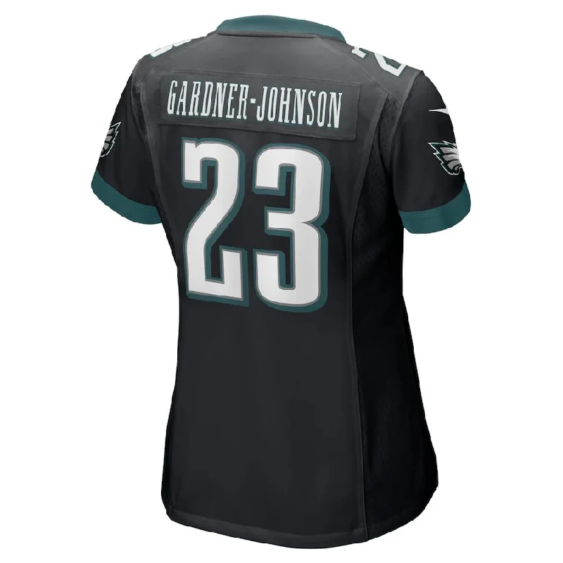 Rugby Jersey for Reliable Comfort and Breathability-P.Eagles #23 C.J. Gardner-Johnson  Black Alternate Game Player Jersey Stitched American Football Jerseys