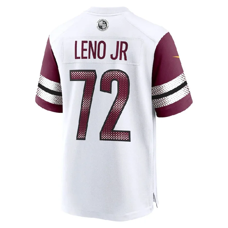 Rugby Jersey for Maximum Comfort in Every Game-W.Commanders #72 Charles Leno Jr. White Away Game Player Jersey Stitched American Football Jerseys