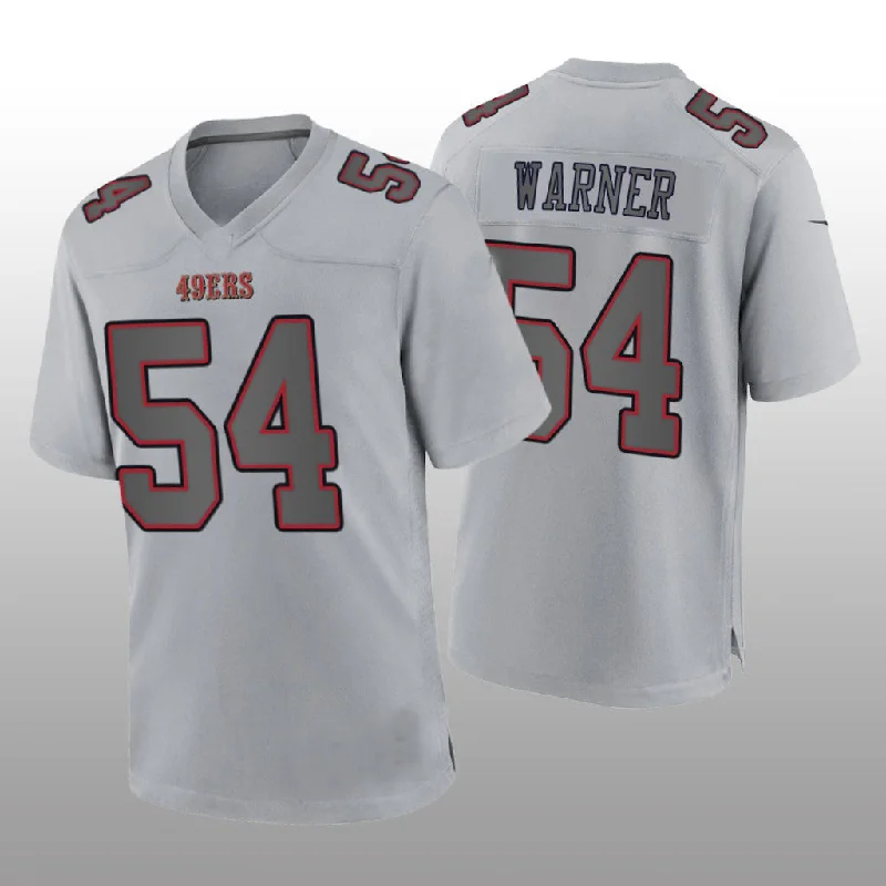 Rugby Jersey with Lightweight Construction for Fast Play-SF.49ers #54 Fred Warner Gray Atmosphere Game Jersey Stitched American Football Jersey