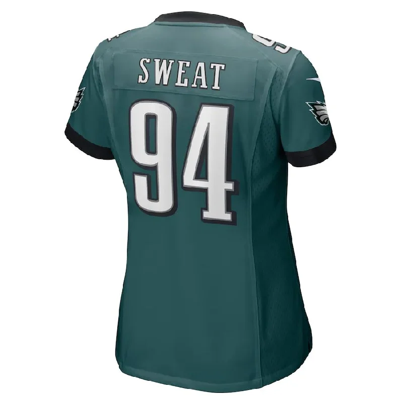 Rugby Jersey for Elite Performance and Support-P.Eagles #94 Josh Sweat  Midnight Green Game Jersey Stitched American Football Jerseys