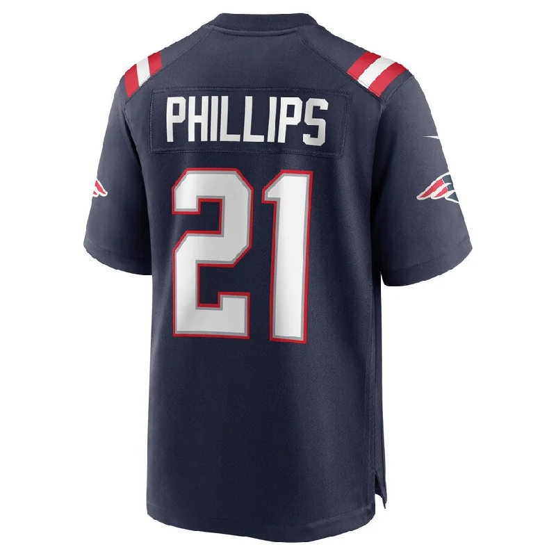 Rugby Jersey for Elite Performance and Support-NE.Patriots #21 Adrian Phillips Navy Game Jersey Stitched American Football Jerseys