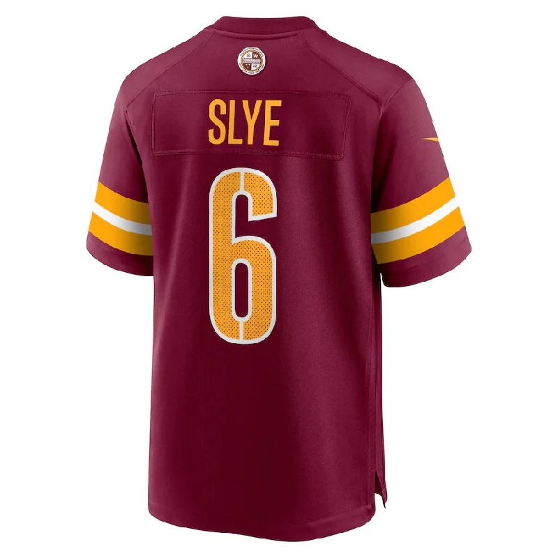 Rugby Jersey for Game Day Performance-W.Commanders #6 Joey Slye Burgundy Game Player Jersey Stitched American Football Jerseys