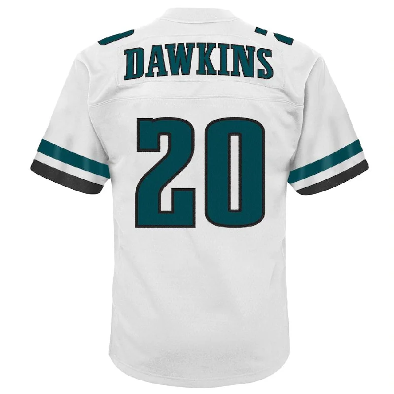 High-Quality Rugby Jersey for Performance-P.Eagles #20 Brian Dawkins Mitchell & Ness White 2004 Retired Player Legacy Jersey Stitched American Football Jerseys