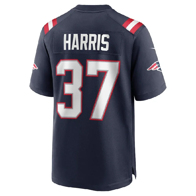 Rugby Jersey for Keeping Cool During High-Intensity Play-NE.Patriots #37 Damien Harris Navy Game Jersey Stitched American Football Jerseys