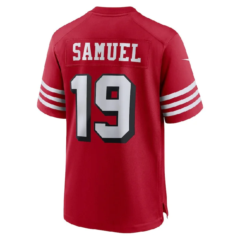 Rugby Jersey for Ideal Fit and Performance-SF.49ers #19 Deebo Samuel Scarlet Alternate Player Game Jersey Stitched American Football Jersey