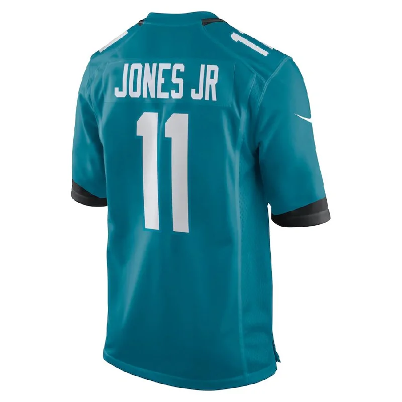 Rugby Jersey for Ultimate Comfort and Fit-J.Jaguars #11 Marvin Jones Jr. Teal Game Jersey Stitched American Football Jerseys