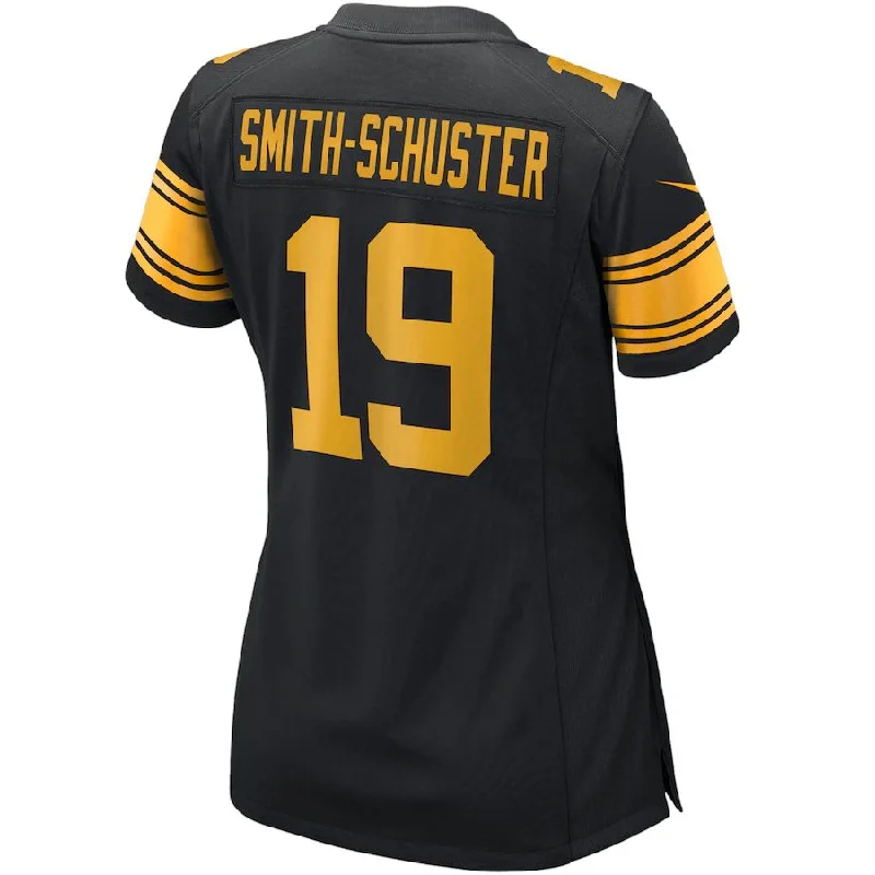 Rugby Jersey with Advanced Comfort and Durability-P.Steelers #19 JuJu Smith-Schuster Black Alternate Game Player Jersey Stitched American Football Jerseys