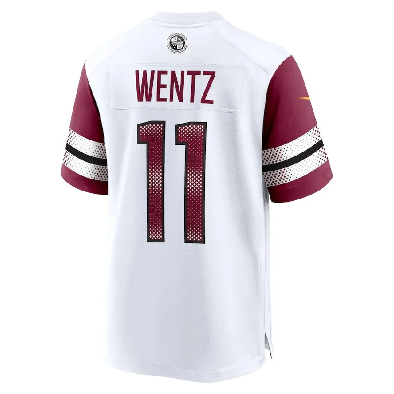 Rugby Jersey with Advanced Comfort and Durability-W.Commanders #11 Carson Wentz White Game JerseyStitched American Football Jerseys