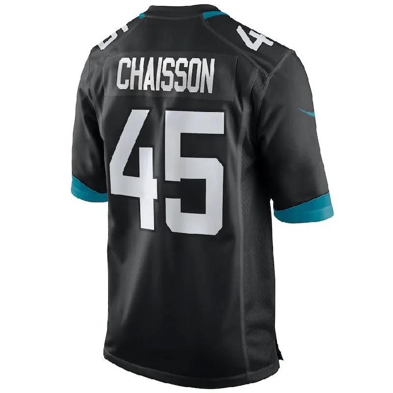 Rugby Jersey with High-Quality Fabric for Longevity-J.Jaguars #45 K'Lavon Chaisson Black Game Jersey Stitched American Football Jerseys