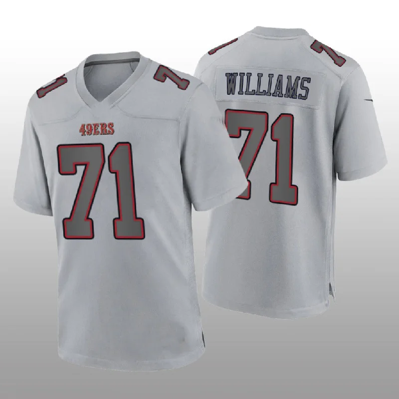 Rugby Jersey for Body-Fit Performance and Style-SF.49ers #71 Trent Williams Gray Atmosphere Game Jersey Stitched American Football Jersey