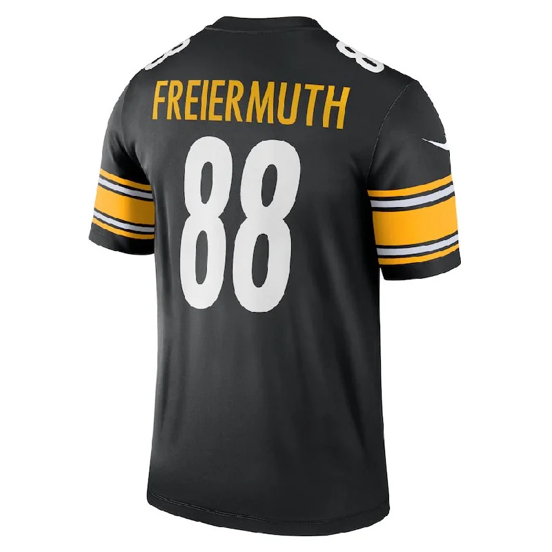 Rugby Jersey with Anti-UV Fabric for Sun Protection-P.Steelers #88 Pat Freiermuth Black Legend Jersey Stitched American Football Jerseys