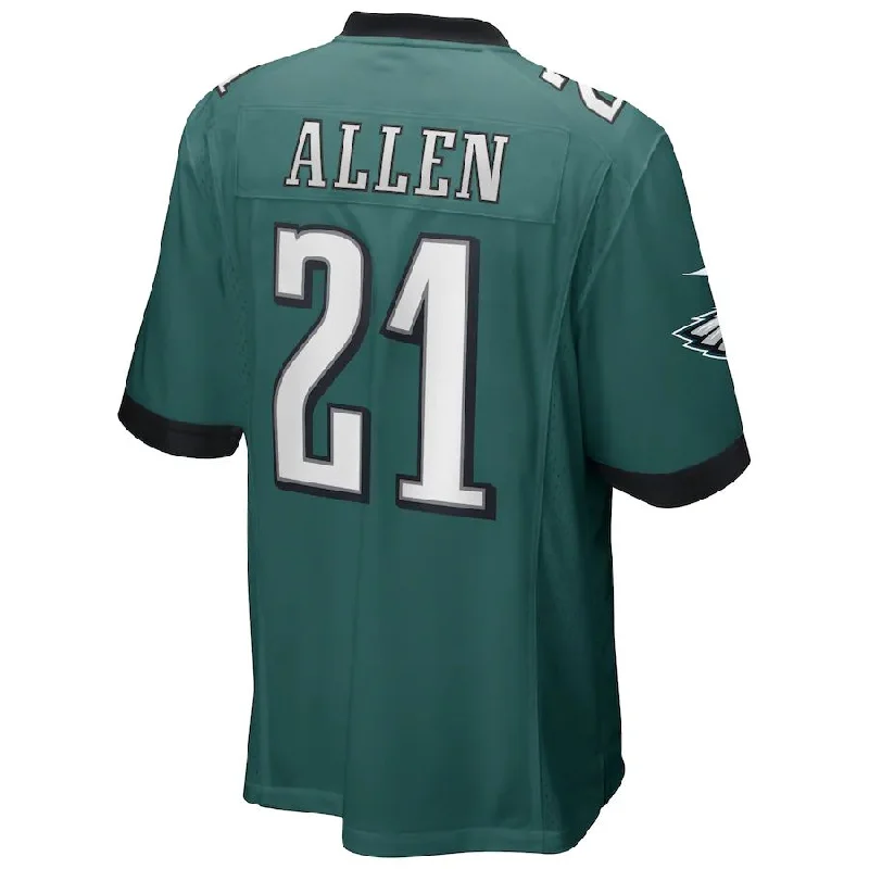 Rugby Jersey for Ultimate Comfort and Performance-P.Eagles #21 Eric Allen Midnight Green Game Retired Player Jersey Stitched American Football Jerseys