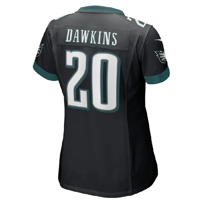 Rugby Jersey for Maximum Comfort and Flexibility-P.Eagles #20 Brian Dawkins Black Retired Player Jersey Stitched American Football Jerseys