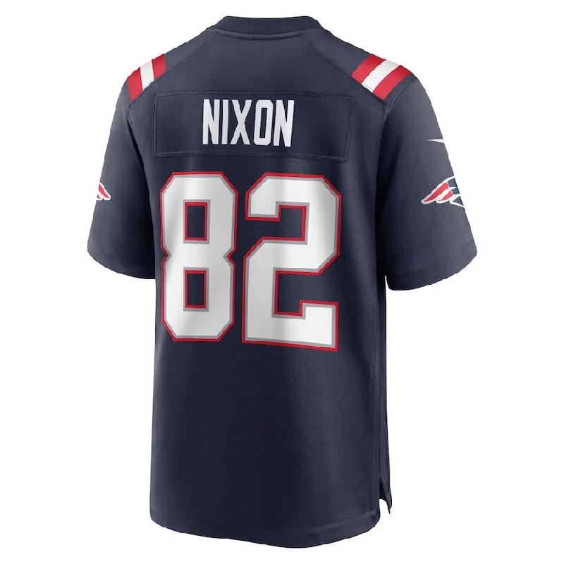 Rugby Jersey for Elite Performance and Support-NE.Patriots #82 Tre Nixon Navy Player Game Jersey Stitched American Football Jerseys