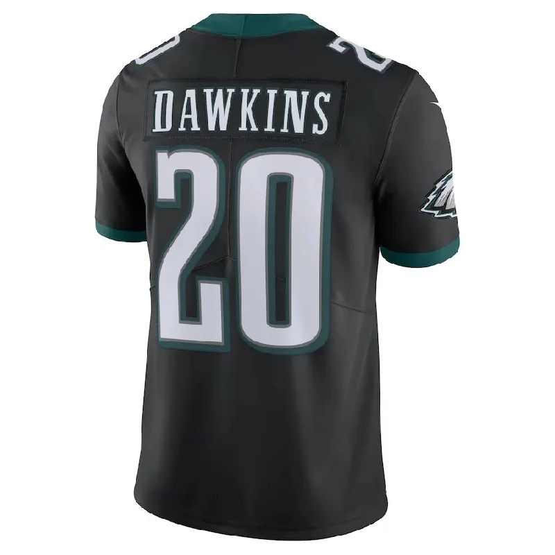 Rugby Jersey for Professional Matches-P.Eagles #20 Brian Dawkins Black Alternate Game Retired Player Limited Jersey Stitched American Football Jerseys