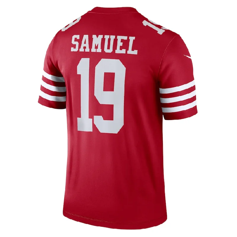 Rugby Jersey with Superior Comfort for Athletes-SF.49ers #19 Deebo Samuel Scarlet Legend Jersey Stitched American Football Jersey