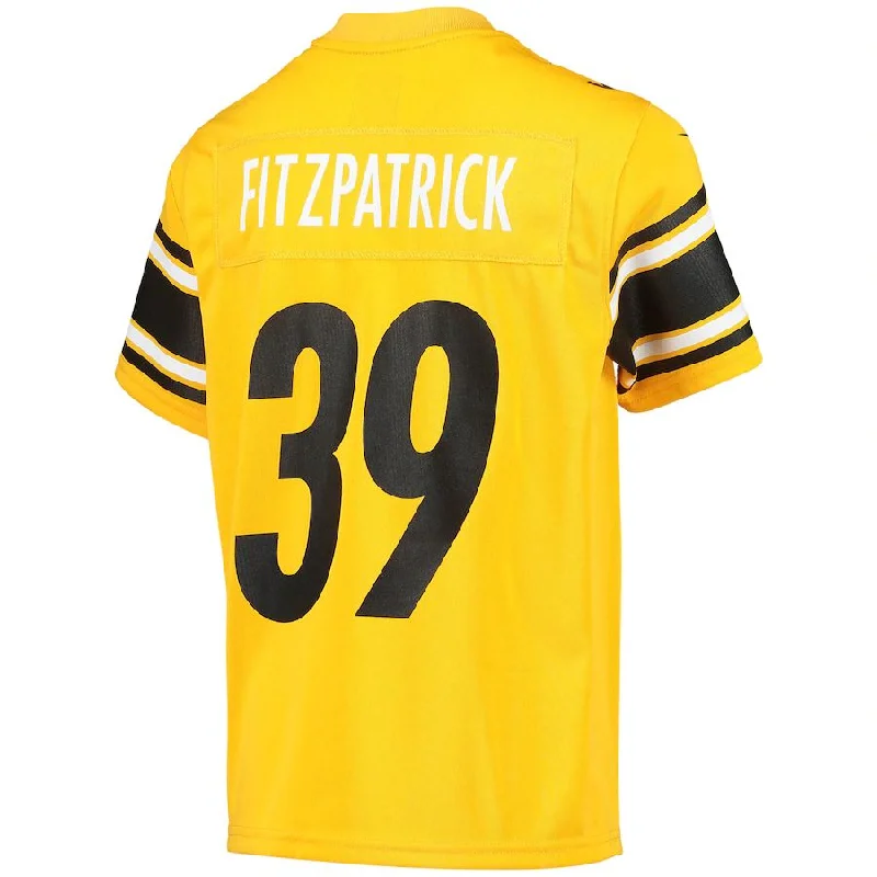 Rugby Jersey with Moisture-Wicking and Quick-Dry Technology-P.Steelers #39 Minkah Fitzpatrick Gold Inverted Team Game Jersey Stitched American Football Jerseys