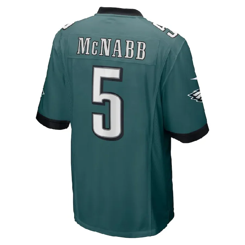 Rugby Jersey for Tight Fit and Ultimate Comfort-P.Eagles #5 Donovan McNabb Midnight Green Retired Player Jersey Stitched American Football Jerseys