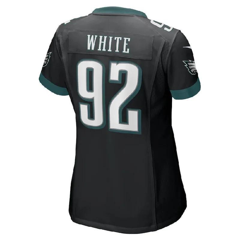 Rugby Jersey for Advanced Performance on the Field-P.Eagles #92 Reggie White Black Retired Game Jersey Stitched American Football Jerseys