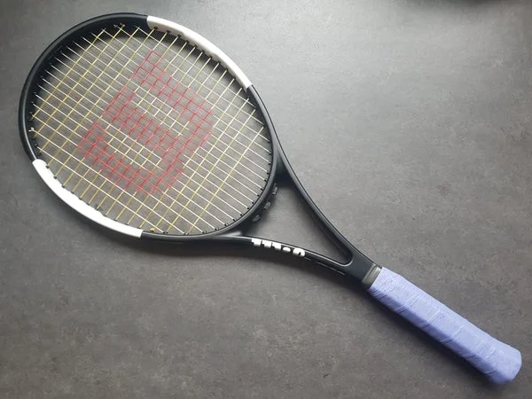 Tennis Racket for Quick Swing Speed-Grigor Dimitrov Personal Wilson Pro Staff 97 Tuxedo