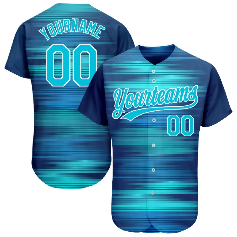 Baseball Jersey for Team Spirit and Performance-Custom Royal Lakes Blue-White 3D Pattern Design Authentic Baseball Jersey