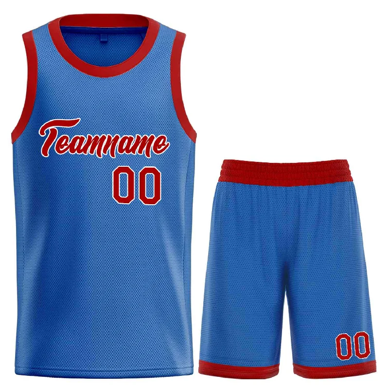 Basketball Jersey for Full Coverage and Freedom of Movement-Custom Blue Maroon-White Heal Sports Uniform Classic Sets Basketball Jersey