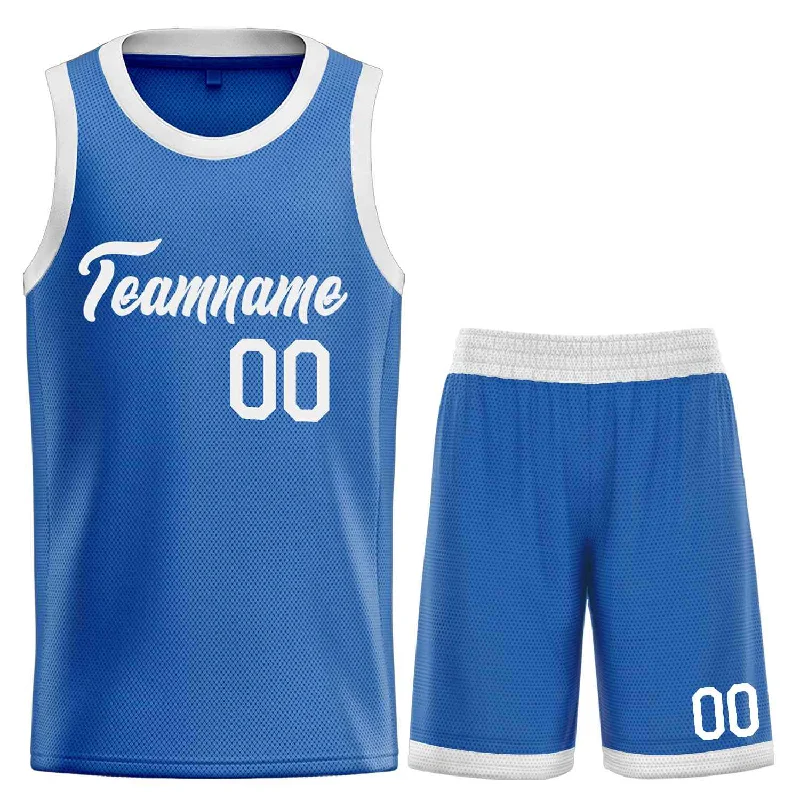 Basketball Jersey for Top-Notch Game Day Performance-Custom Blue White Heal Sports Uniform Classic Sets Basketball Jersey