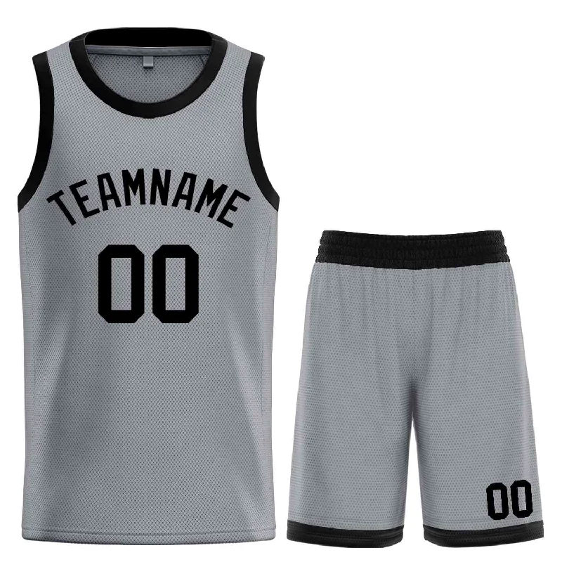 Basketball Jersey for Durable Construction and Reliable Performance-Custom Dark Gray Black Classic Sets Bull Basketball Jersey