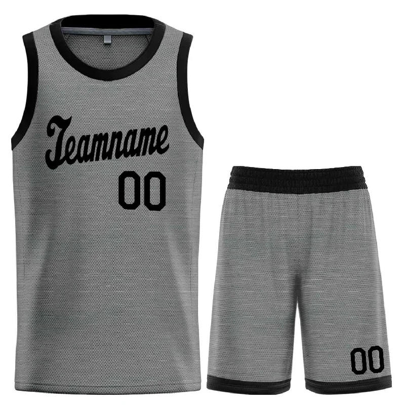 Basketball Jersey for Professional-Quality Construction-Custom Dark Gray Black Classic Sets Sports Uniform Basketball Jersey