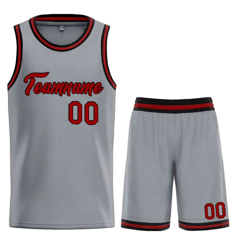 Basketball Jersey for Pro-Level Quality and Style-Custom Dark Gray Maroon-Black Heal Sports Uniform Classic Sets Basketball Jersey