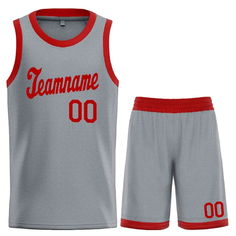 Basketball Jersey with Stretchable Fit for Maximum Comfort-Custom Dark Gray Maroon Classic Sets Sports Uniform Basketball Jersey