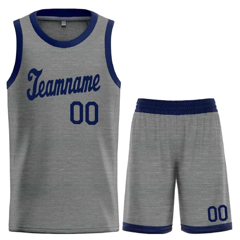 Basketball Jersey for Fast and Efficient Movement-Custom Dark Gray Navy Classic Sets Sports Uniform Basketball Jersey