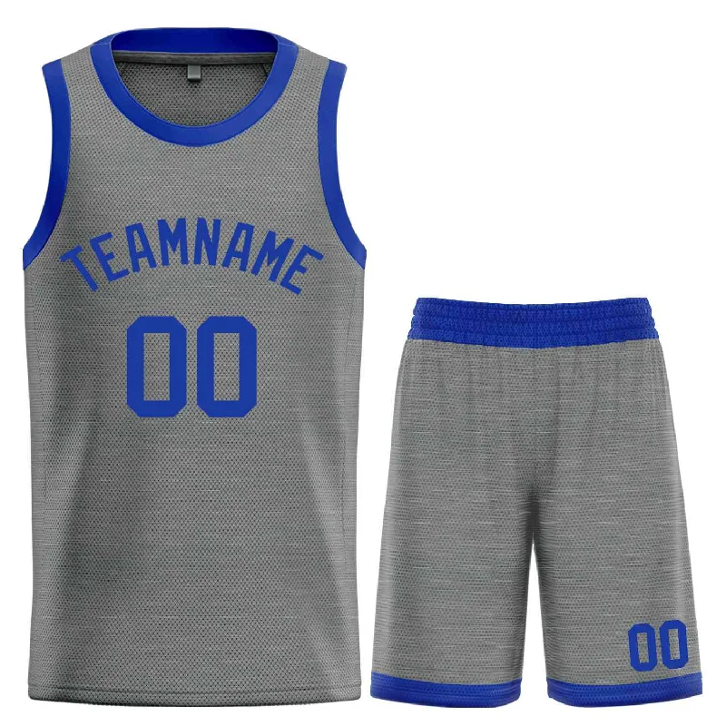 Basketball Jersey for High-Impact Movements and Comfort-Custom Dark Gray Royal Classic Sets Bull Basketball Jersey