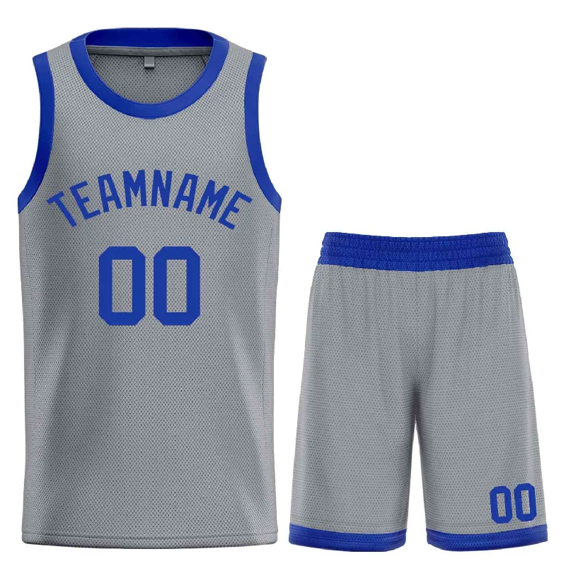 Basketball Jersey with Stretchable Fit for Maximum Comfort-Custom Dark Gray Royal Classic Sets Bull Basketball Jersey