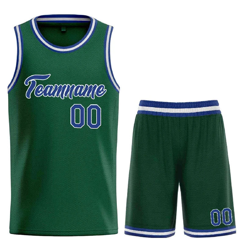 Basketball Jersey for Maximum Durability in Every Game-Custom Hunter Green Royal-White Heal Sports Uniform Classic Sets Basketball Jersey