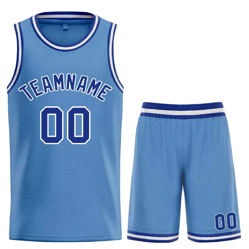 Basketball Jersey for Comfortable Fit-Custom Light Blue Royal-White Bull Classic Sets Basketball Jersey