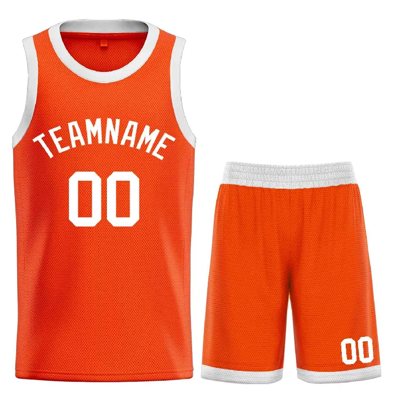 Basketball Jersey for Professional Quality and Custom Fit-Custom Orange White Bull Classic Sets Basketball Jersey