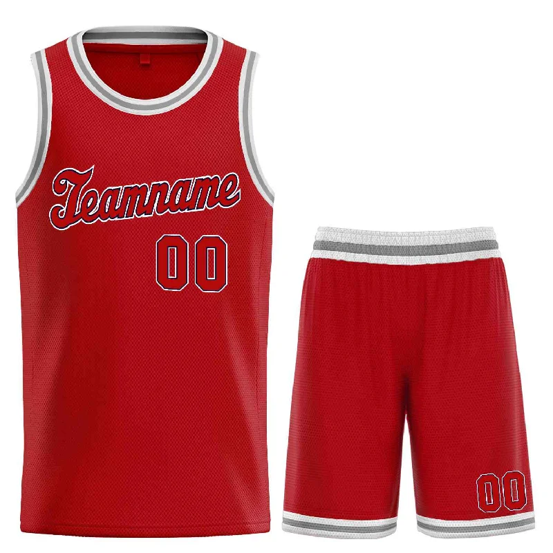 Basketball Jersey for Maximum Durability-Custom Red Navy Classic Sets Sports Uniform Basketball Jersey