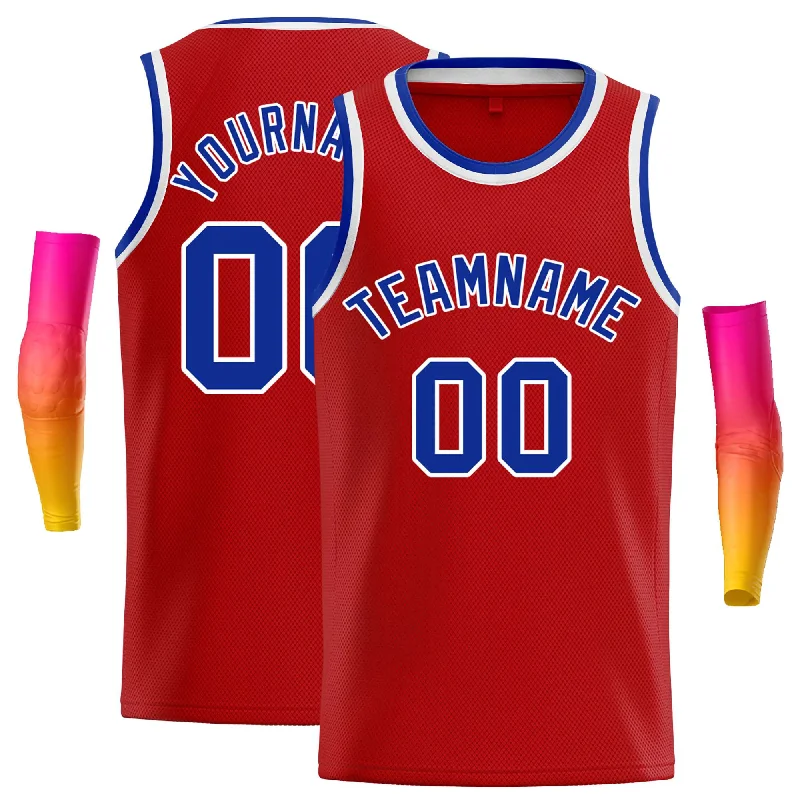 Basketball Jersey for Maximum Durability in Every Game-Custom Red Royal-White Classic Tops Casual Basketball Jersey