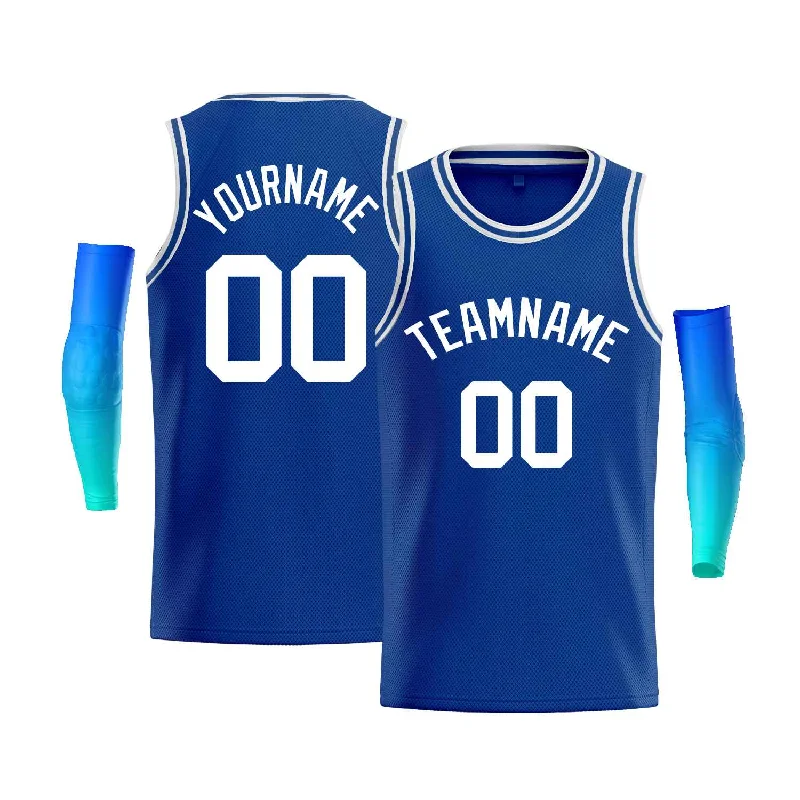 Basketball Jersey for Reliable Fit and Durability-Custom Royal White Classic Tops Men Casual Bull Basketball Jersey