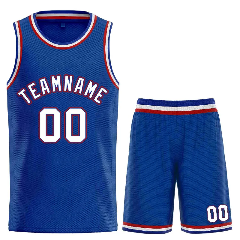 Basketball Jersey for Reliable Comfort and Agility-Custom Royal White-Maroon Classic Sets Curved Basketball Jersey