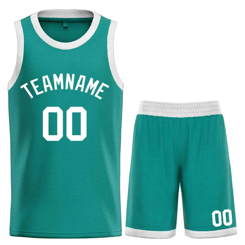 Basketball Jersey for Professional Performance and Comfort-Custom Teal White Bull Classic Sets Basketball Jersey