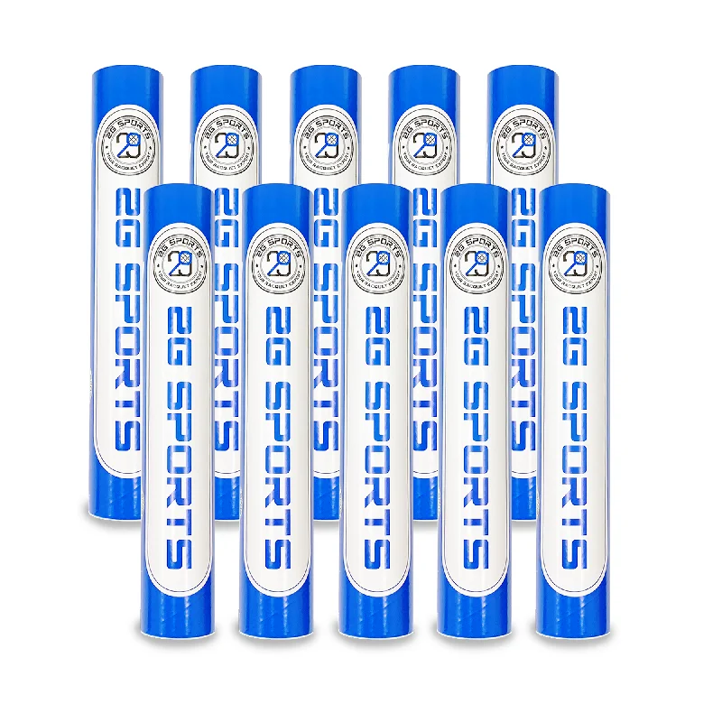 Feathered Shuttlecock for Accurate, Powerful Smashes-2G SPORTS BLUE label Badminton Feather Shuttlecocks Ten Tubes