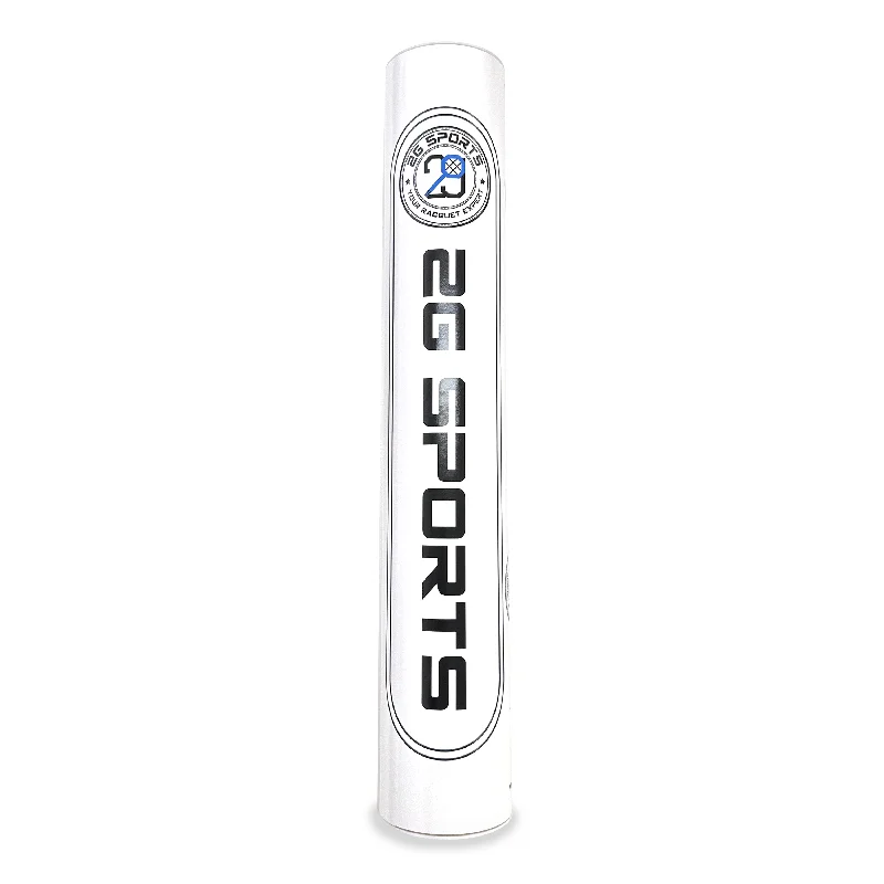 Shuttlecock for Better Control in Fast Play-2G SPORTS WHITE label Badminton Feather Shuttlecocks One Tube