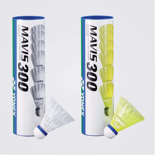 Professional Nylon Shuttlecock for Advanced Training-Yonex Mavis 300 Nylon Badminton Shuttlecocks